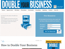 Tablet Screenshot of double-your-business.com